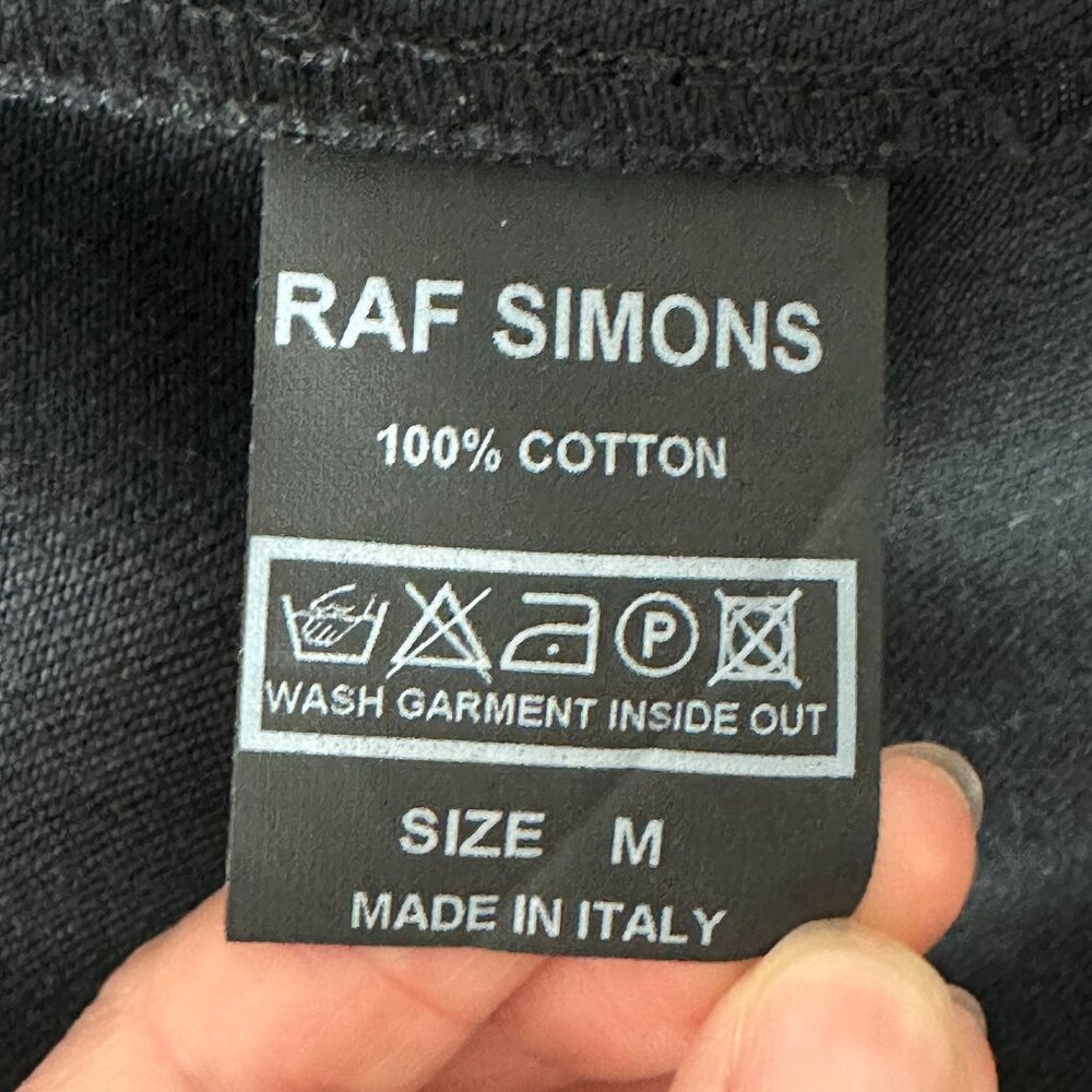RAF SIMONS - Black Denim Jacket - Size M - Picture 6 of 6